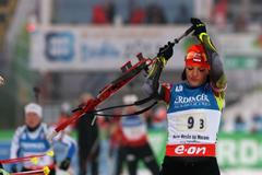 MS v biatlonu 2012, štafeta žen: Jitka Landová