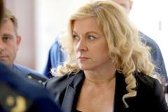 Poškozená Jana Nagyová u soudu