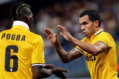 Juventus, Carlos Tévez, Paul Pogba (radost)