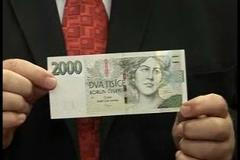 dvoutisícikoruna peníze bankovka