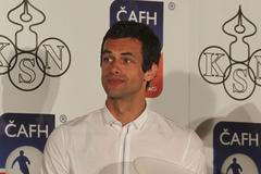 Aleš Hruška na vyhlášení Zlatého míče.