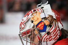 Petr Mrázek poprvé chytal za Detroit Red Wings (Twitter)