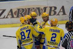 Hokej, extraliga, Zlín - Karlovy Vary: radost Zlína