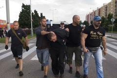 Zásah policie v Českých Budějovicích (6. 7.)