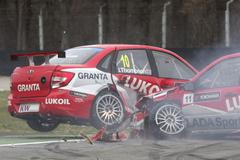 MS cestovních vozů (WTCC),.Monza 2013: Alexej Dudukalo a James Thompson, Lada Granta