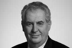 Zemanův portrét na poštovní známku