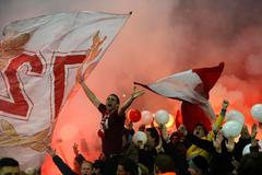 Fotbal, Liga mistrů Arsenal - Bayern: fanoušci Bayernu