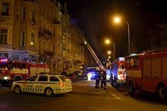 Požár bytu v Karlových Varech