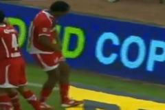 Obscénni oslava branky Luise Carlose Tejady v mexické nejvyšší soutěži