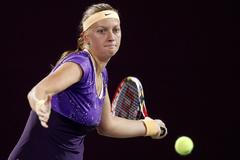 Petra Kvitová na turnaji v katarském Dauhá