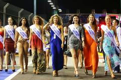 Formule 1, VC Singapuru 2013: Miss Universe ze šesti zemí