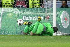 Plzeň vs. Manchester City, utkání Ligy mistrů (Matúš Kozáčik)