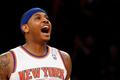 Carmelo Anthony z New Yorku Knicks slaví v play off NBA