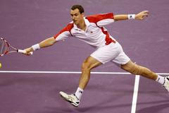 Jan Hernych na turnaji v katarském Dauhá