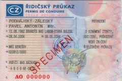 Řidičský průkaz 2001-2004