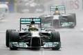VC Monaka 2013: Nico Rosberg, Mercedes a Lewis Hamilton, Mercedes
