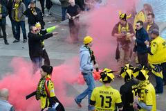 Fanoušci Bayernu a Dortmundu před finále Ligy mistrů v Londýně