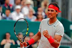 Rafael Nadal se raduje z další výhry v Monte Carlu
