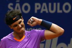 Rafael Nadal slaví vítězství na turnaji v Sao Paulu