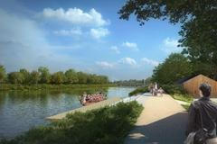 Lávka přes Labe v Pardubicích