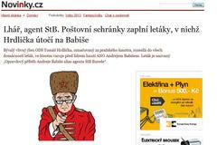 Hrdličkův leták proti Babišovi