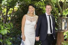 Mark Zuckerberg a Priscilla Chan, svatební foto