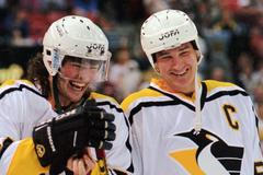 Jágrův první gól v NHL