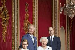 Nový portrét královny Alžběty II. a tří následníků trůnu