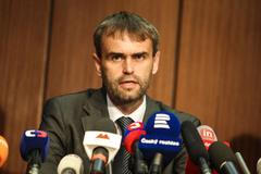 Tisková konference na policejním ředitelství