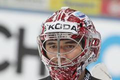 Trénink české hokejové reprezentace (Jakub Kovář)