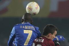 Fotbal, Evropská liga Sparta - Chelsea: David Lafata - Ramires