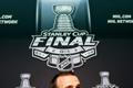 David Krejčí na tiskové konferenci před finále Stanley Cupu 2013