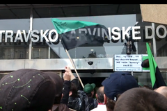 Demonstrace před OKD