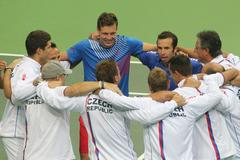 Tenis, DC, Česko - Argentina: čtyřhra - česká radost