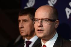 Sobotka a Babiš v Průhonicích