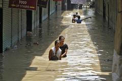 Zaplavená ulice - Nové Dillí