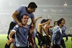 Radost Uruguaye po postupu na MS ve fotbale