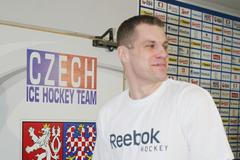 Trénink české hokejové reprezentace (Petr Hubáček)