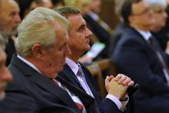 Vratislav Mynář a Miloš Zeman