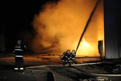 Výbuch a požár trafostanice v Praze 4