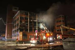 Požár ve zlínském Svitu