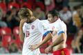 Fotbal, kvalifikace MS, Česko - Arménie: Jaroslav Plašil - Yura Movsisyan