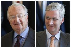 Bývalý belgický král Albert a nastupující Philippe