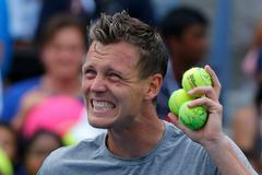 Tomáš Berdych na tenisovém US Open