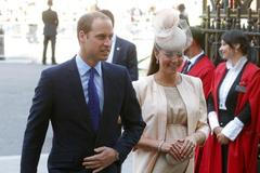 William a Catherine před porodem - na šířku