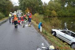 Autonehoda - Tachov - rybník