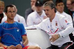 Davis Cup, Švýcarsko - Česko: Lukáš Rosol a Jaroslav Navrátil