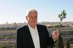 Miloš Zeman na návštěvě Izraele