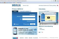 Podvodná stránka České spořitelny