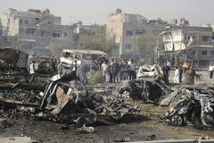 Obrazem: Exploze bomb v Damašku